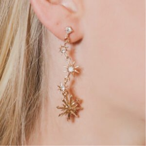 diamond stars earrings